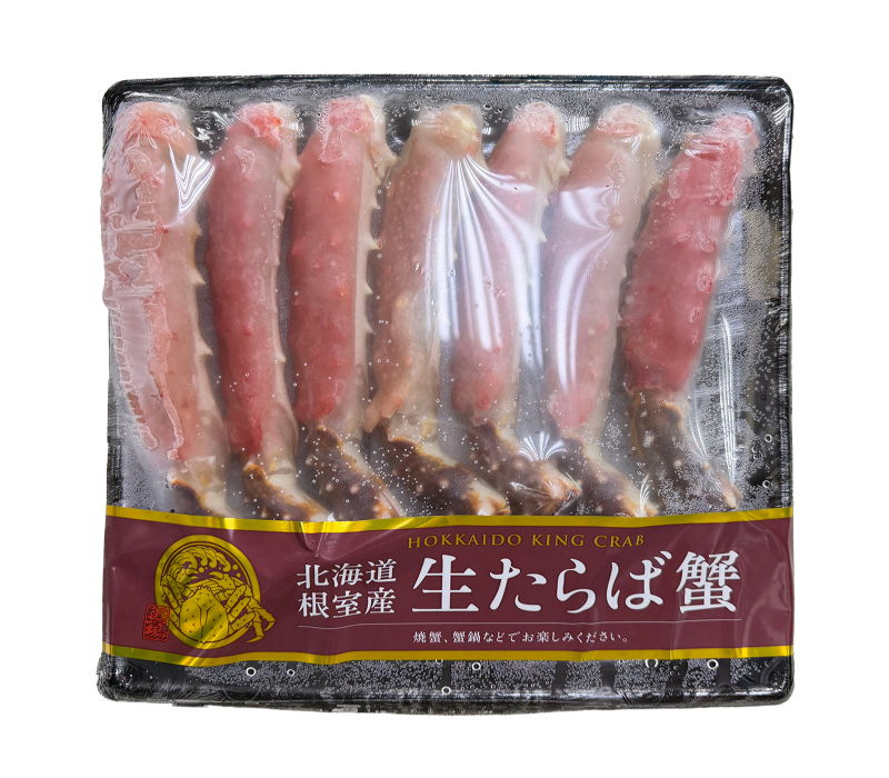 生凍紅帝王蟹腳去殼